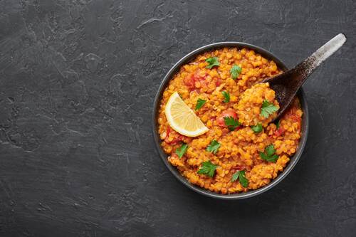 Dahl de lentille corail